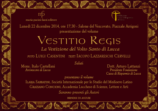 invito presentazione Vestitio Regis